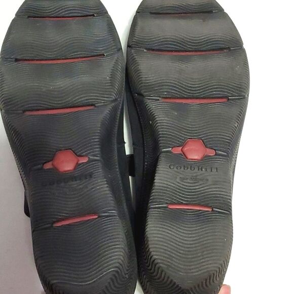 Cobb Hill by New Balance Black Leather Comfort Walking Work Platform Shoes - Picture 11 of 14